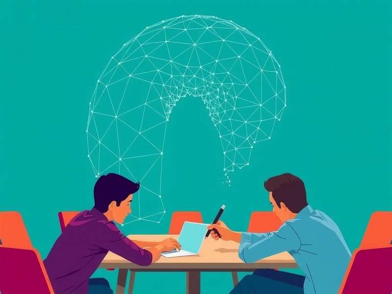 Corporate team brainstorming in modern office